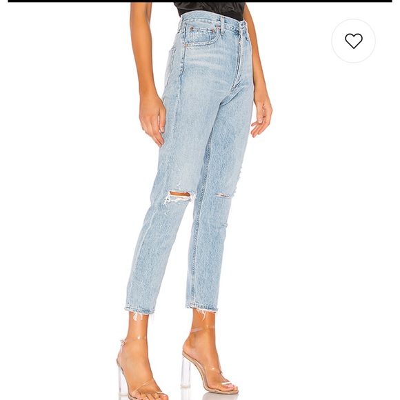 AGOLDE JEANS Jamie High Rise Classic Shakedown 26 - Picture 4 of 9